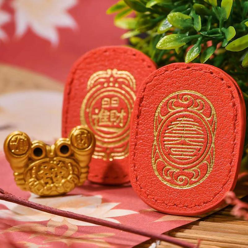 Fengshui Lucky Crab Wallet Charm Money-Biting Crab Ornaments Decor With "Daily Wealth" For Longevity Financial Stability