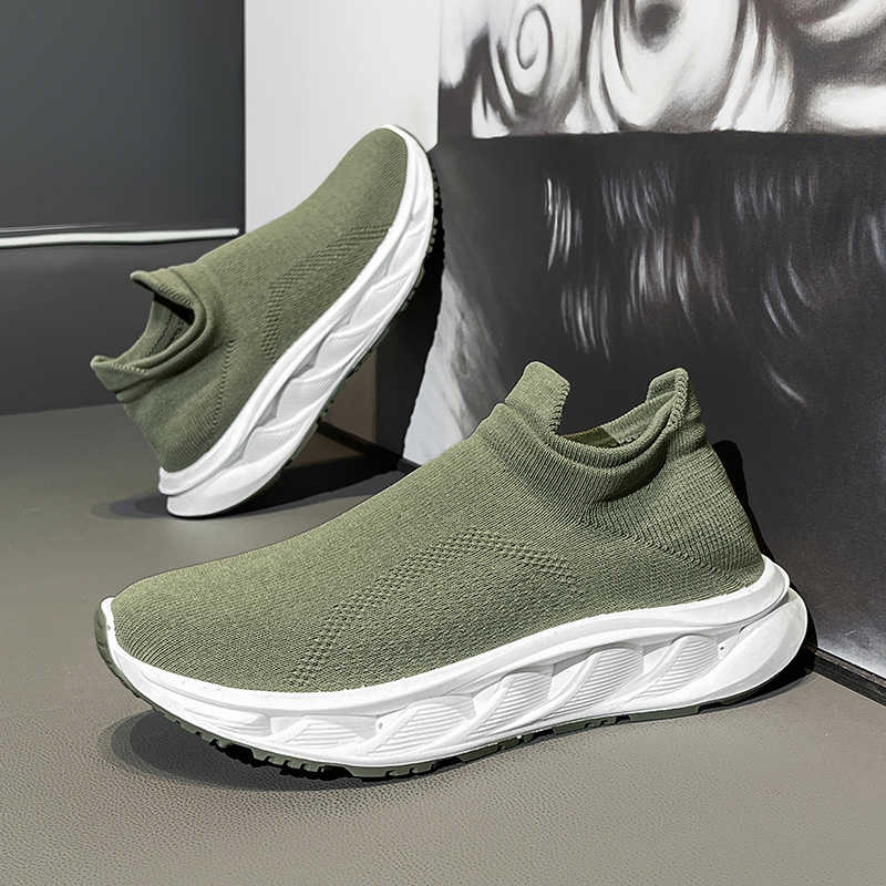 Fashion Slip On Hi Tops Summer Moccasins For Men Woven Men's Trends Sneakers Shoes Silver Sport Affordable Price Importers