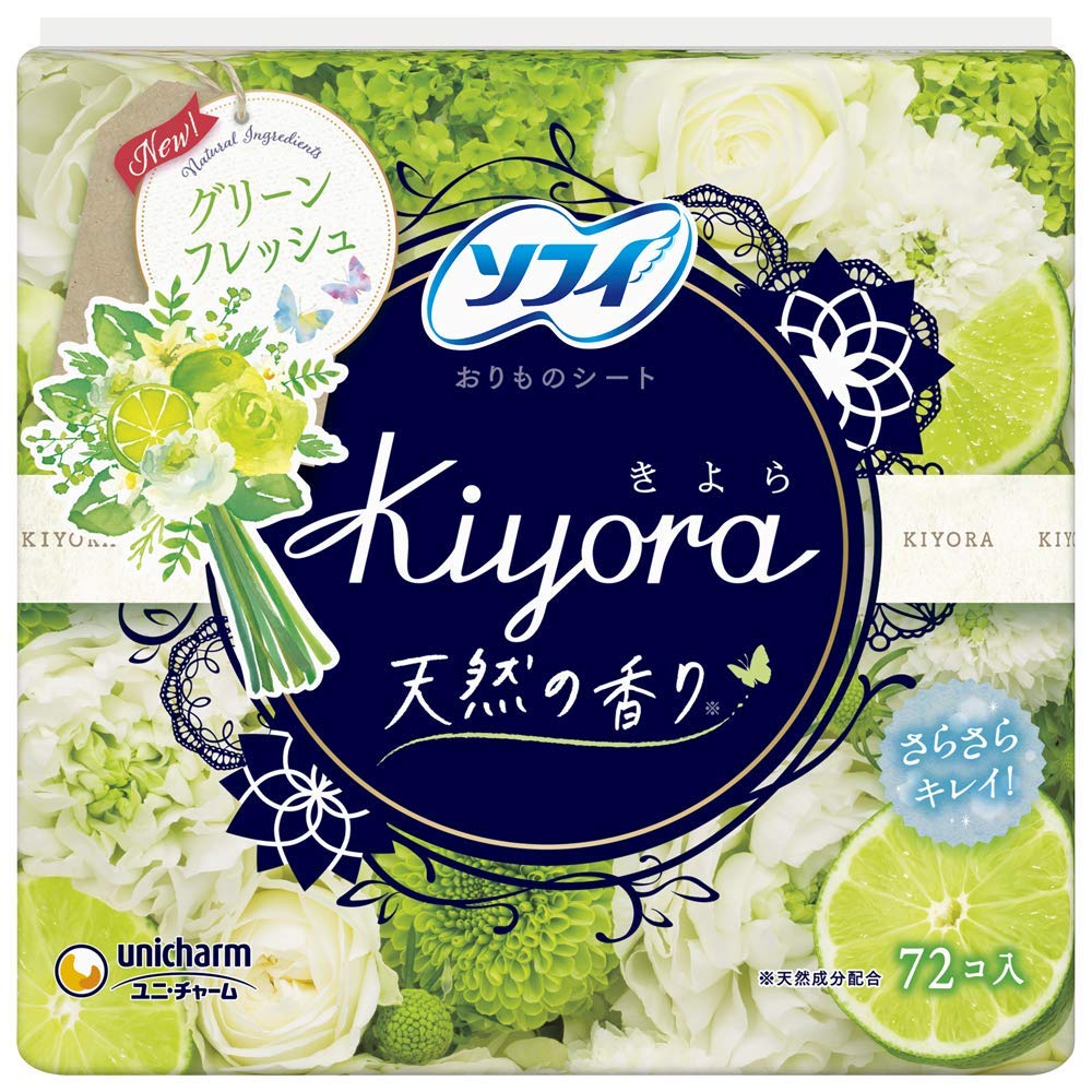 

Unicharm Sophie Kiyora Fragrance Fresh 72 шт. 1 шт. x 9 шт.