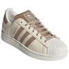 Adidas Originals Superstar 2 Classic Comfortable Durable Low-Top Skate Shoes Unisex Sneakers White Brown JR6988