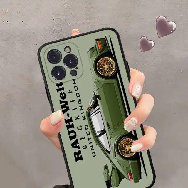 Animation Lovely Fashion Soft Phone For Iphone 6s Plus 14 XR 13 XS Max 6 Pro 11 7 Mini 8 X 12 Straight Silicone Soft TPU Silicon Case Cover