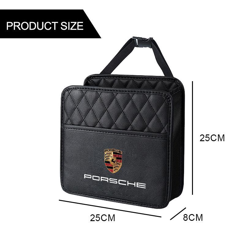 Úložná taška do auta Multifunkční úložná kapsa na zadní sedadlo Závěsná Pro Porsche Boxster Cayenne Panamera Macan Cayman 911 918 996 917 991
