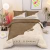 Artistic Keep Climbing Minimalist Art Yellow Duvet Cover Set, Fluffy Duvet Cover for Cozy Nights, Snug Bedding Set for All Seasons