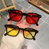 Vintage Square Sunglasses for Woman Retro Yellow Red Lens Sun Glasses Female Candy Colors Eye Glasses