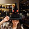 Halloween Hat Grimace Pumpkin Decoration Plush Toy Desktop Ornament Cap Props