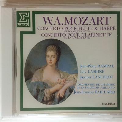 CD RAMPAL JEANPIERRE  Mozart Concerto for Flute and Harp B15D39040 Japan Classical Used
