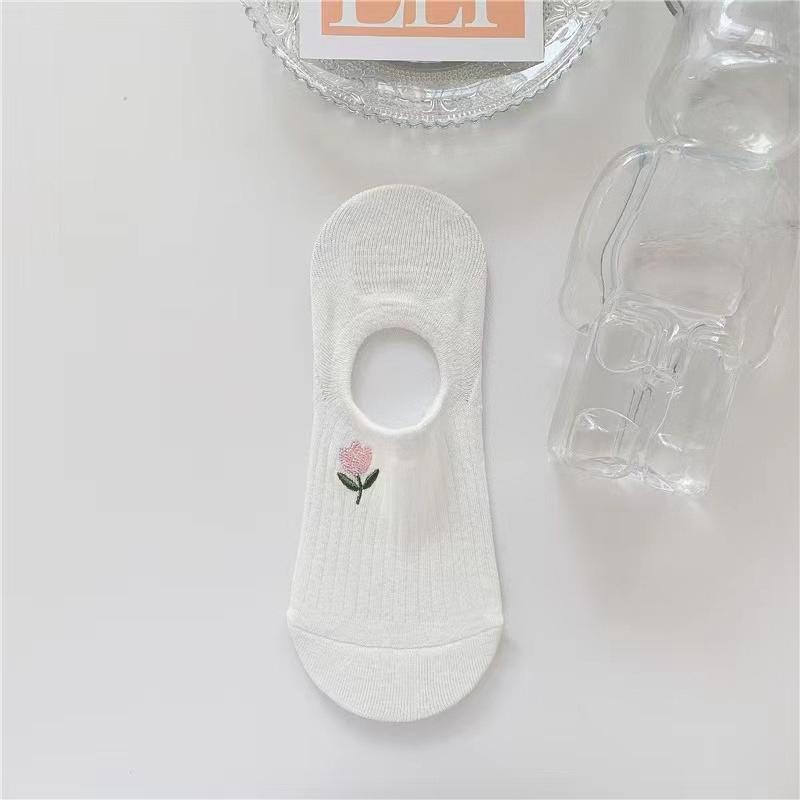 10 Pairs Women's Non-slip Invisible Socks Shallow Mouthed Boat Socks Female Soft Sock Breathable Short Sock