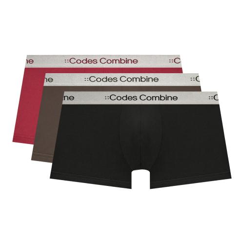 [Codes Combine Innerwear] Silver Band Shellon Trunks 3PACK [Shipped from Korea] 100% Authentic 95
