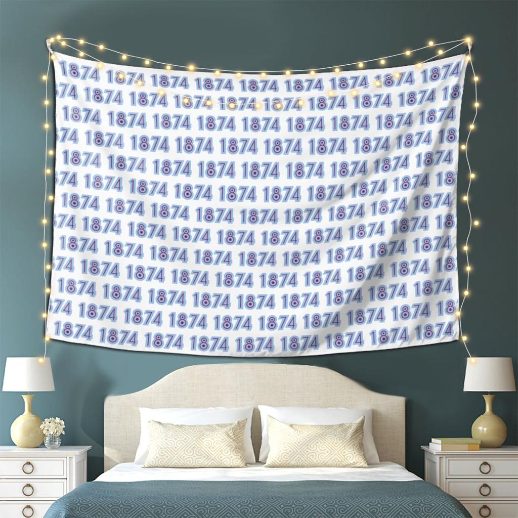 Aston Villa 1874 Tapestry Wall Hanging Aesthetic Home Decoration Tapestries for Living Room Bedroom