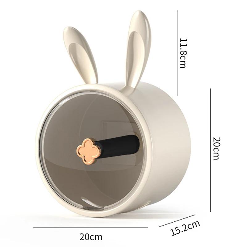 Creative Rabbit Punch Storage Box Free Tissue Dispenser Wall Mounted Household Toilet Paper Holder Bathroom Face Towel Box