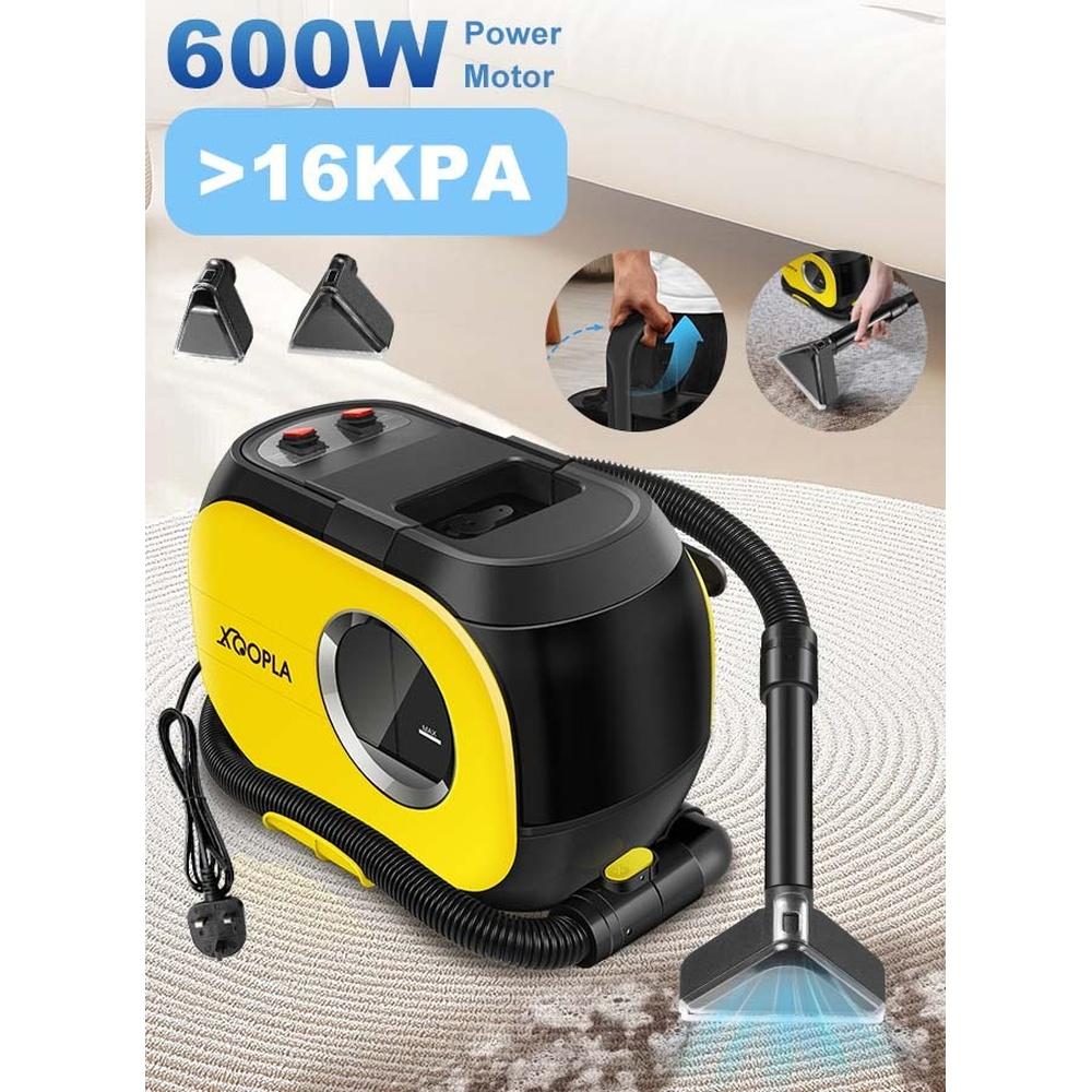 

600W High-Power Carpet Cleaner Machine Pro Portable Lightweight Handheld Spot Stain Cleaner With 16000Pa Strong Suction Power / 1.8m Hose Length / D