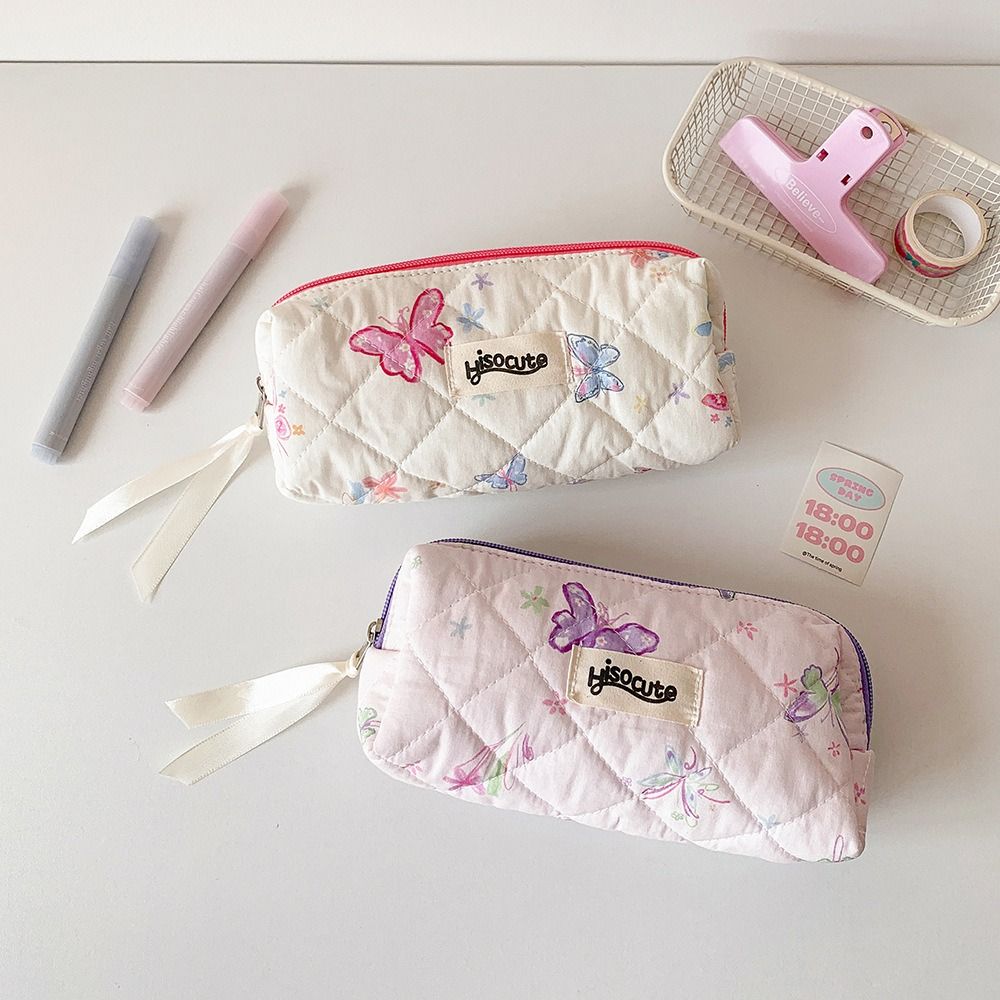 Desktop Storage Korean Style Pencil Case Butterfly Ins Pencil Pouch  School