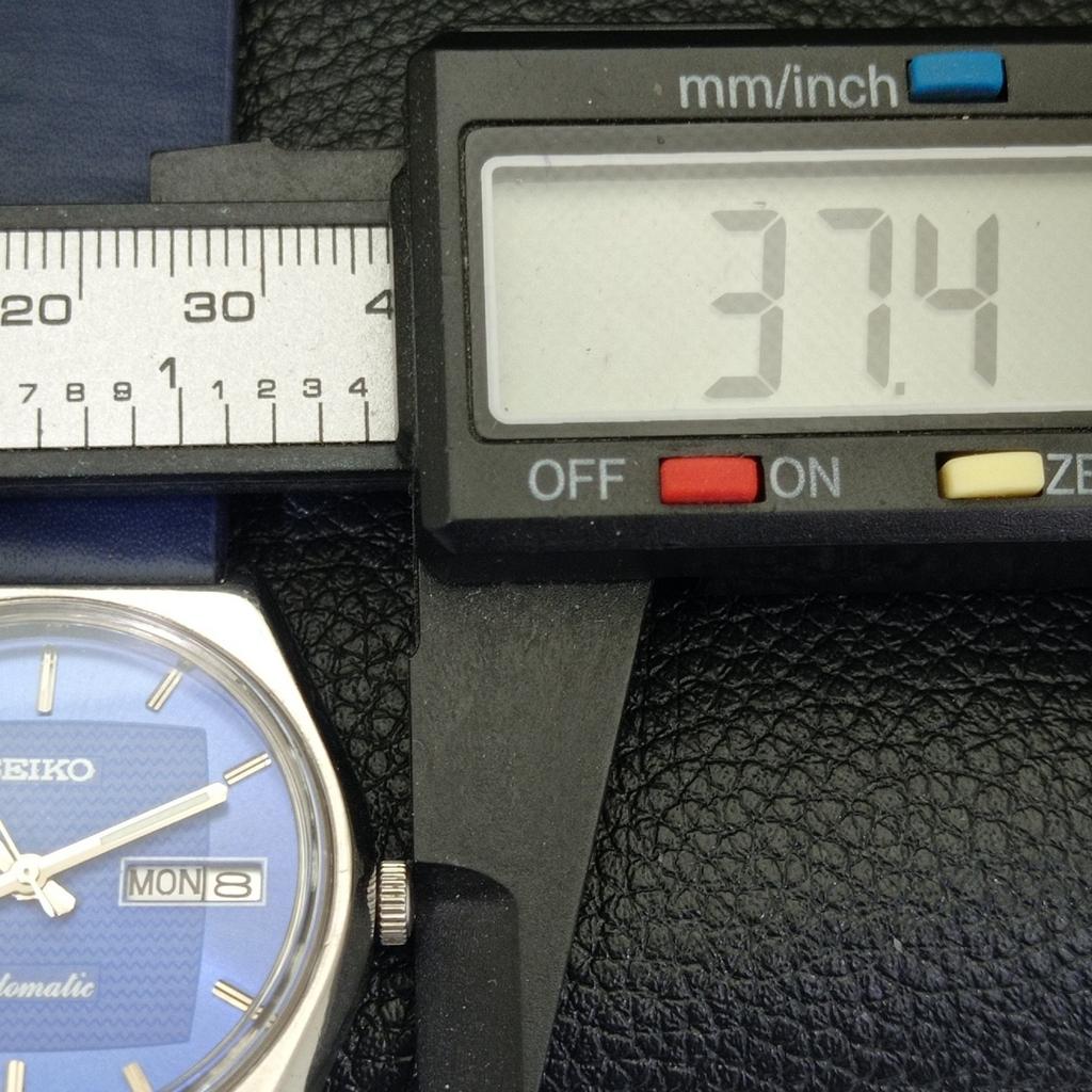 JAPAN VINTAGE SEIKO AUTOMATIC 6309A MENS BLUE COLOR DIAL WATCH a500825-5 R154-a500825