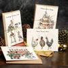 Twelve Days Of Christmas Card Set,12 Pcs Quirky Funny Christmas Cards Card With Your Custom Message And Envelopes, Christmas Countdown Gift Card Set