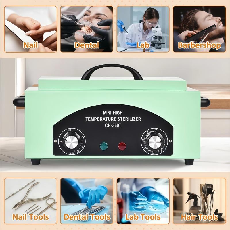 Sterilizer Cabinet Dry Heat Tool Disinfection Box for Nail Salon Dental Barber Shop High Temperature Cleaning Machine Metal Tool