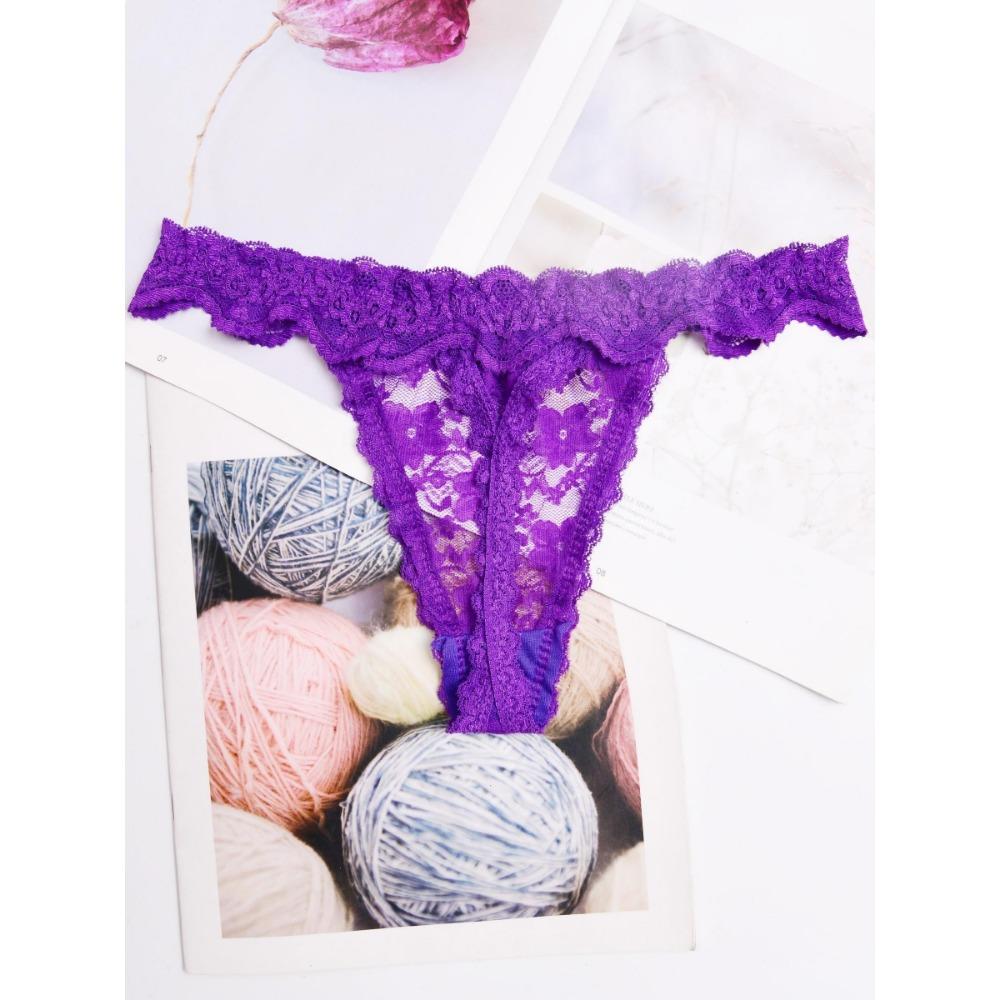 1/7color Women's Sexy Lingerie Thongs G-String Lace Leaves Underwear T-back Panties 1pcs LE2154