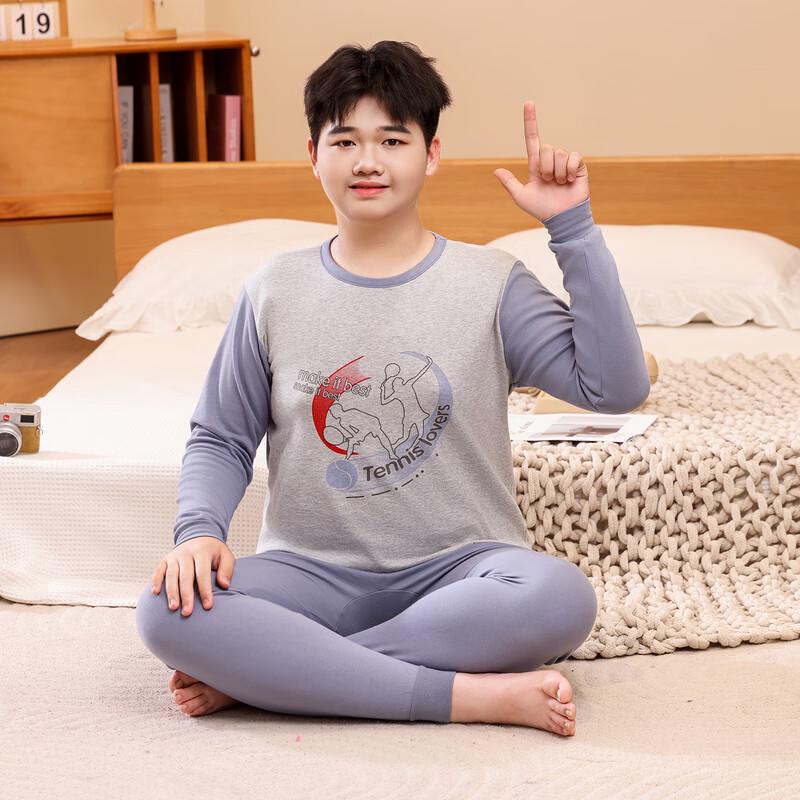 YUZHAOLIN Men's Plus Size Thermal Underwear Set for Teens