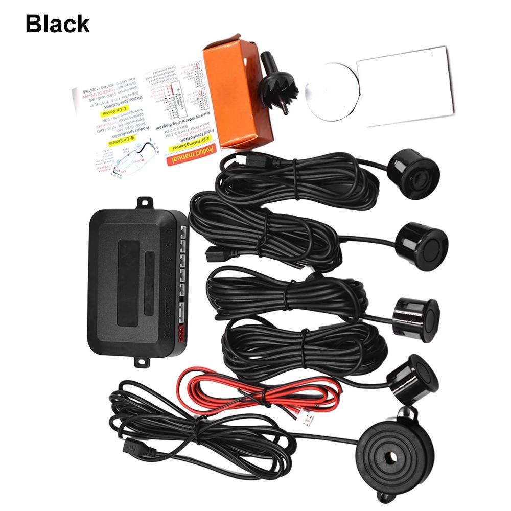 

Автомобильный радар заднего хода звуковой сигнал индикатор зонд система датчик парковки комплект автомобильные аксессуары чёрный