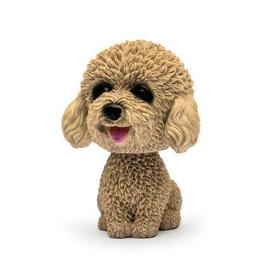 Bulldog Bobblehead Car Ornament | Cute Resin Dashboard Decor