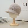 Autumn and Winter Hats for Women  Fashionable and Versatile Plush Hat Outdoor Casual Cold Proof Wool Hat Can Scarf Warm Suit