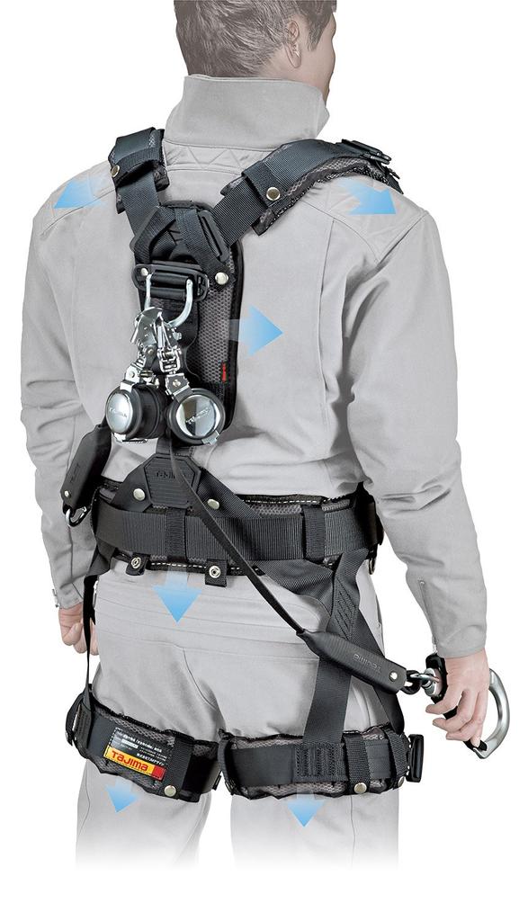 Tajima Sicherheitsgurt-Schulterpolster CKR Kommt mit Rückenpolster Atmungsaktives Super-3D-Doppelnetz gegen Verstopfung Leicht und angenehm zu tragen Speziell