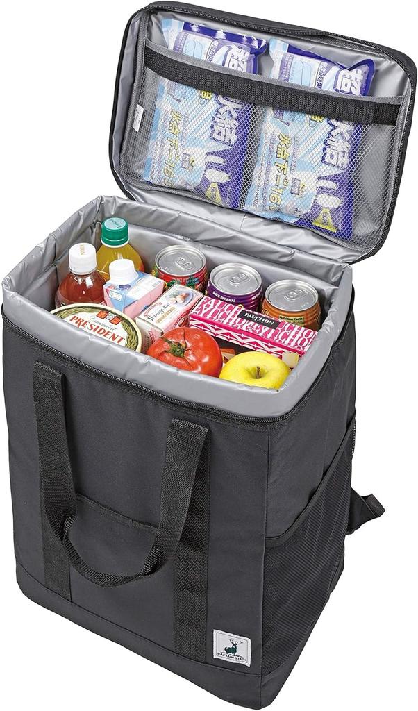 Cold Bag Cooler Bag Square Rucksack Type Cooler Bag Black Usage Width 34 X Depth 23 X Height 45cm UE-622 Size