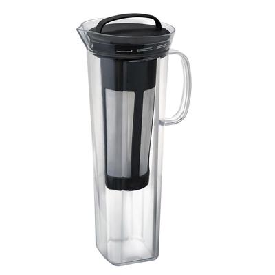 Soğuk Demleme Kahve Sürahisi, Rise, 840mL, Soğuk Demleme Kahve için, Bulaşık Makinesinde Yıkanabilir, Tritan Siyah, CBR-12-B