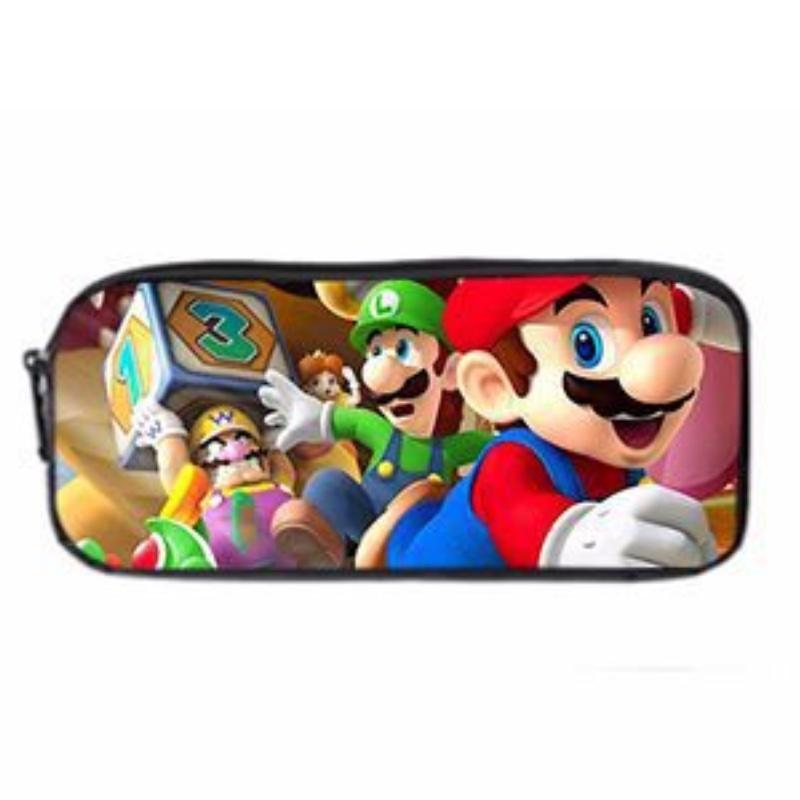 Super Mario Cartoon School Bag Student Backpack Waterproof And Expandable Fashionable And Trendy Style Nylon Material