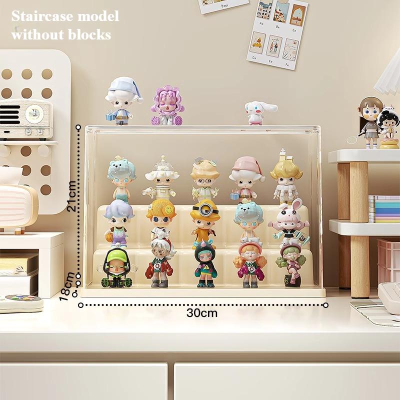 

2025 Blind Box Display Stand, Block Toy Display Organizer, Modular DIY Transparent Dustproof Acrylic Block Display Cabinet