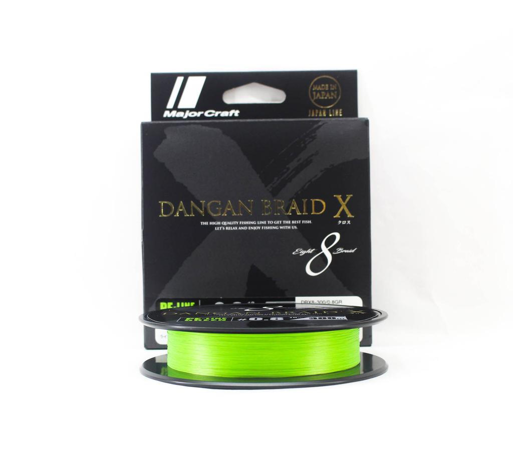 Major Craft Dangan Braid X Line X8 300m P.E 0.8 Grün DBX8-300/0.8GR (2460)