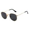 New Ladies Sunglasses Retro Round Frame Sunglasses Colorful Reflective Men Driving Fishing Sunglasses.