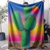 Cactus Throw Soft Flannel AC Blanket Lightweight Summer Nap Throw Cozy  Blanket for Sofa Bed Travel Home