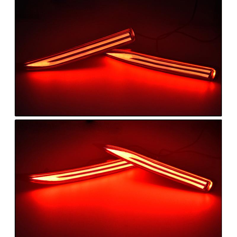 YCL Sequential Turn Signal Rear Bumper Reflector for 2019 Toyota Corolla