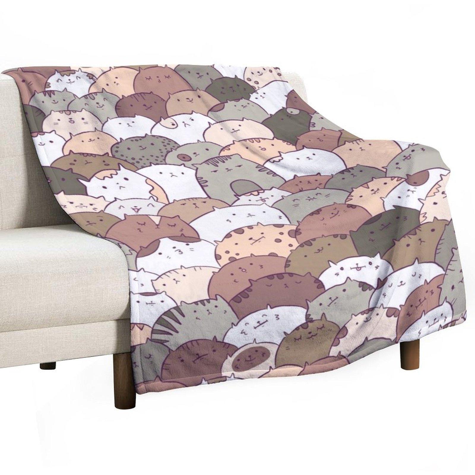 

Много кошек Дизайнерский мягкий большой дорожный спальный мешок-одеяло 30x40in