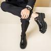 Fashion Oxford Business Office Men's Loafers Leather Shoes Breathable Slip-On Solid Formal Casual Shoes Handmade Designer Men Shoes Moca