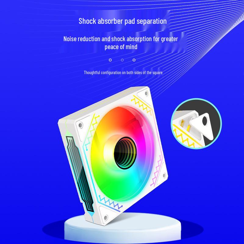 Prism 4th Gen Pro ARGB Case Fan with Forward/Reverse, Multi-faceted Lens, Temp Control, Silent Cooling for Desktops