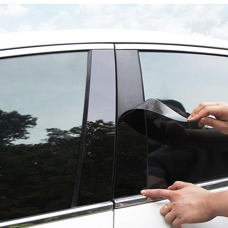 Passend für Kia Carens Rondo 2013 2014 2015 2016 2017 2018 2019 Glänzend Schwarze Säulen-Pfosten-Türverkleidungs-Fensterabdeckungs-Aufkleber Zubehör