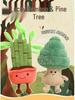 Cartoon Lucky Bamboo and Pine Tree Plush Toy - Office Desk Decoration and Gift