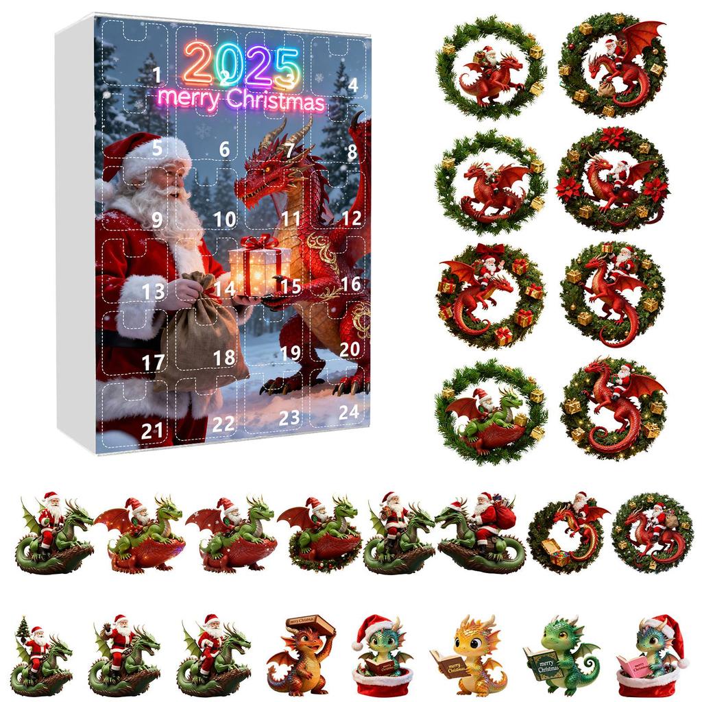 2D Advent Calendar 24 Days Countdown Calendar With Musical Character Collectibles, Advent Calendar