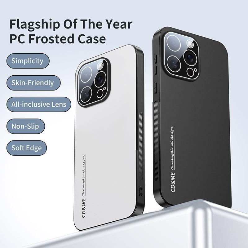 Luxury AG Matte Case For iPhone 17 Air 16 15 14 13 Pro Max 16Pro Magnetic PC Frosted 360 Degree Bracket Stand Protective Cover