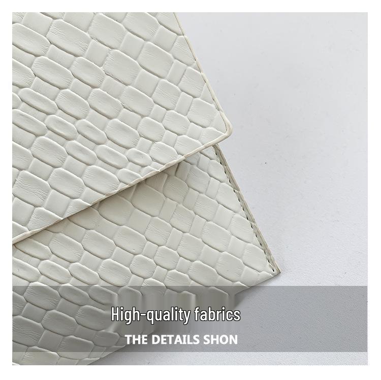 Women's Spring 2024 Slim Crocodile Pattern Clutch: Patent Leather Envelope Bag and Wallet