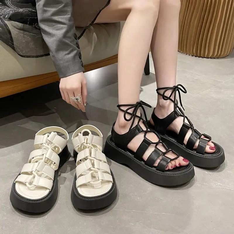 Fashion Summer 2024 Sandals For Woman Roman Style Beach Platform Footwear Shoe Vip Women's Shoes With Comfortable Offer Designer H F