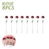 1-10Pcs Knitting Flower Sunflower Home Decoration Knitted Rose Bouquet Teacher's Day Mother's Day Birthday Gift Handmade Bouquet