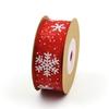 Christmas Printed Ribbons Crafts Sewing Clothing Gift Bow Natural Organza Satin Ribbon Wedding Diy Trim Fabric Decor Accessories