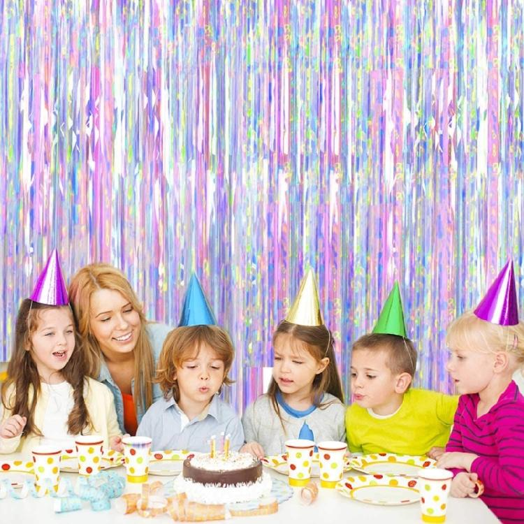 6Pcs Transparent Stage Background Curtains For Birthday Party Wedding Decoration Easy To Hanging Ornament