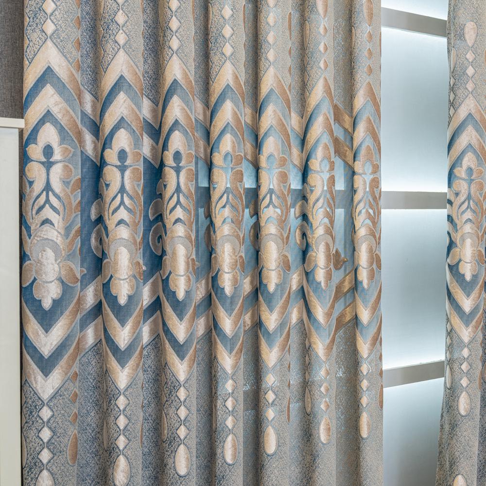 European Hollow Curtains European and American Jacquard Curtains Living Room Bedroom Curtains  for Seasonal Decoration, Reference Bedroom, Living Room