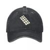 White Chocolate Bar Sweet Food Baseball Caps Vintage Denim Washed Headwear Unisex Style Outdoor Running Hats
