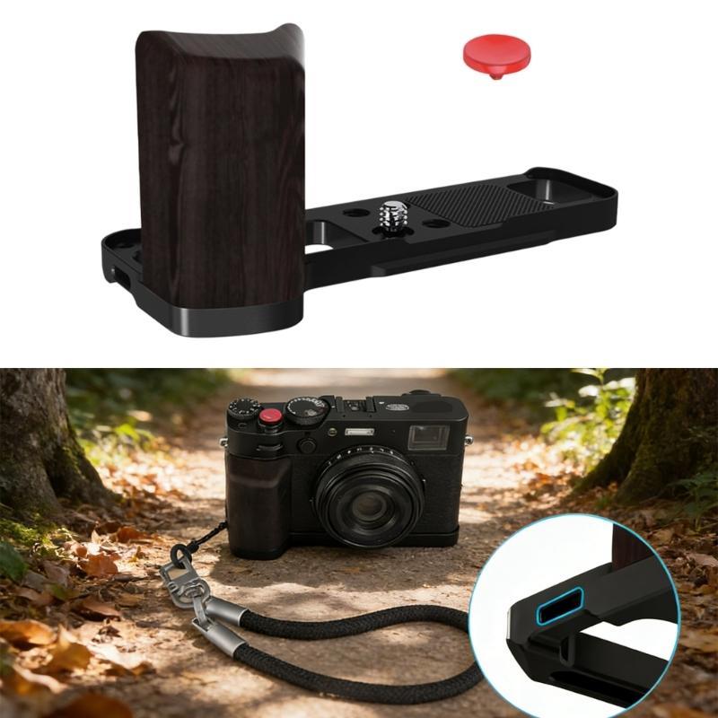 Camera Grip Quick Release Plate Direct Tripod Mount and Multiple Screw Holes for X100VI Handgrip L Shaped