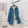 Women's Winter Hooded Down Jacket - Plus Size, Lightweight, Slim Fit, Mid-Length Coat