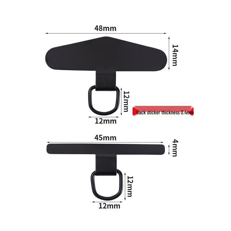 Premium Metal Connector Clip & Ultra-Thin Stainless Steel Phone Lanyard Gasket